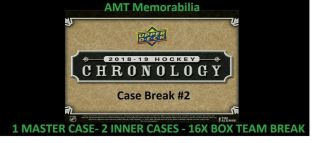 Tampa Bay Lightning 2018/19 18/19 Ud Chronology Master Case Break 16x Boxes