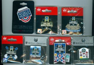 2019 College World Series Cws Complete Pin Set Of (7)