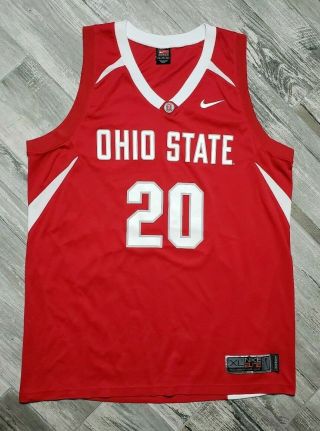 Ohio State Buckeyes 20 Nike Elite Basketball Jersey Men 