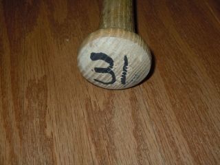 Mike Piazza York Mets 2002 Signed Game Rawlings BP Bat HOF PSA/DNA LOA 6