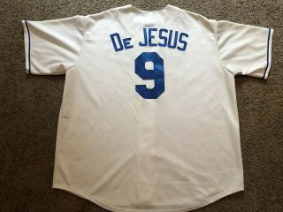 Vtg Kansas City Royals Jersey Majestic MLB David De Jesus Baseball Mens 2XLSewn 2