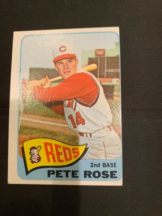 1965 Topps Pete Rose Cincinnati Reds 207 Baseball Card