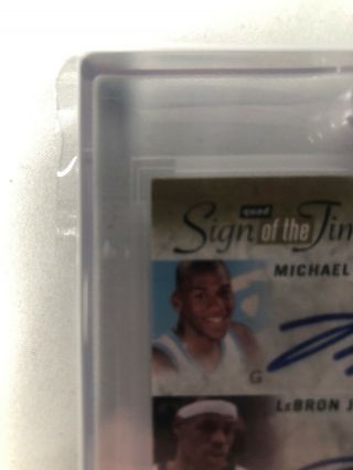 Michael Jordan UD 2011 - 12 SP Authentic Quad Auto LeBron James/Magic/Erving 4/4 3