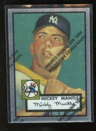 1996 Topps Finest 311 Rookie Mickey Mantle Yankees D017558