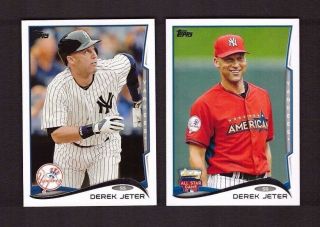 2014 York Yankees Complete Team Set Series 1 & 2 W/ Updates Topps 39 Cards