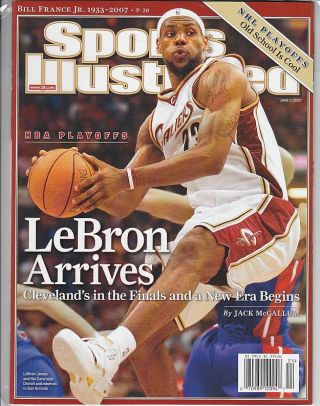 June 11,  2007 Lebron James Cleveland Cavaliers Sports Illustrated No Label