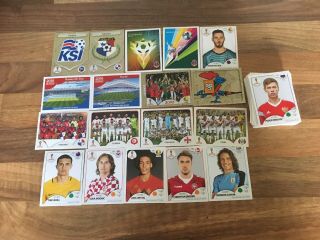 Panini Fifa World Cup 2018 Stickers.  100,  No Duplicates