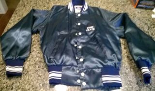 Vintage Penn State University Satin Jacket Champion Adult Small Snaps NCAA 4