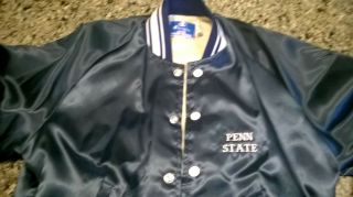 Vintage Penn State University Satin Jacket Champion Adult Small Snaps NCAA 7