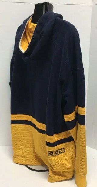 Vintage CCM NHL Nashville Predators Hockey Jersey Hooded Sweatshirt Size Men XXL 2