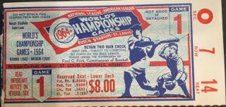 1964 World Series Ticket Game 1