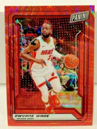 Dwyane Wade 2019 Panini The National Vip Prizm Red Wave Refractor 
