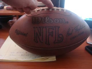 Vintage Wilson Official Nfl Leather Football Paul Tagliabue Comm