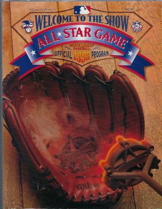 1995 Mlb Baseball All - Star Game Program @ Texas - Jeff Conine Mvp