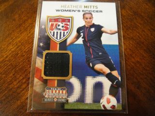 2012 Panini Americana Heather Mitts Soccer Material Card 97 /199 Olympics Uswnt