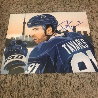 John Tavares Signed 8x10 Photo Toronto Maple Leafs Cool Art Work