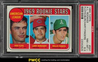 1969 Topps Rollie Fingers Rookie Rc 597 Psa 8.  5 Nm - Mt,  (pwcc)