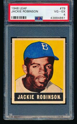 1948 Leaf Jackie Robinson Rc 79 Psa 4 - Centered,  No Creases