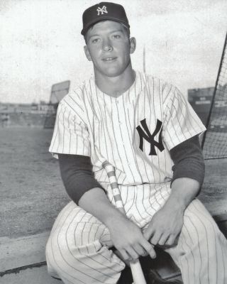 Mickey Mantle 8x10 Photo York Yankees 12 W.  S 3 Mvp 536 Hr 1956 Triple Crown