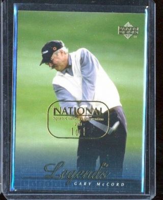 2001 Upper Deck Sp Authentic Golf Base National Sports 1/1 Gary Mccord
