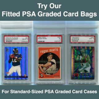 Fitted Psa Graded Card Bags Sleeves (1500 - 15pks)