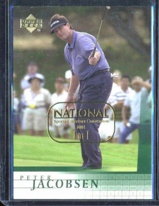 2001 Upper Deck Sp Authentic Golf Base National Sports 1/1 Peter Jacobson