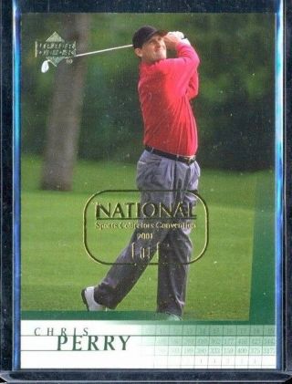 2001 Upper Deck Sp Authentic Golf Base National Sports 1/1 Chris Perry