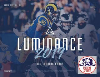 Baltimore Ravens 2019 Panini Luminance Football 1/3 Case 4box Break
