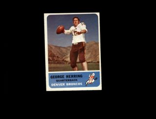 1962 Fleer 44 George Herring Ex - Mt D966041