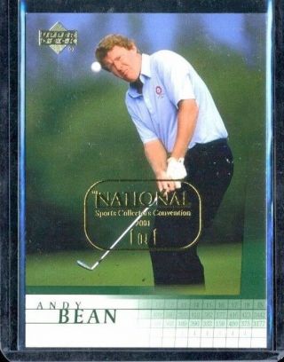 2001 Upper Deck Sp Authentic Golf Base National Sports 1/1 Andy Bean