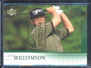 2001 Upper Deck Sp Authentic Golf Base National Sports 1/1 Jay Williamson