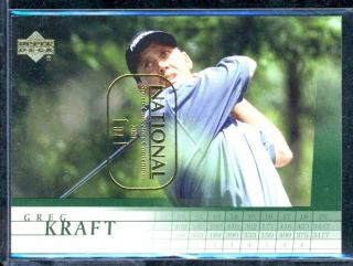 2001 Upper Deck Sp Authentic Golf Base National Sports 1/1 Greg Kraft