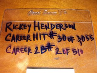 1979 Oakland A ' s Athletics FULL Ticket Rickey Henderson Rookie HIT 30 Car 2B 2 3