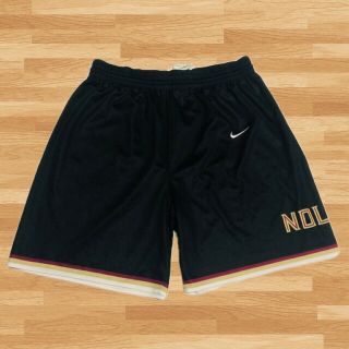 Rare Nike Fsu Florida State University Seminoles Athletic/basketball/gym Shorts