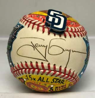 Tony Gwynn Signed 1/1 Fazzino Pop Art Baseball Autographed Auto Jsa Loa Hof