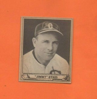 1940 Play Ball Baseball Card - Jimmy Dykes 187 - Mid Grade Card ^