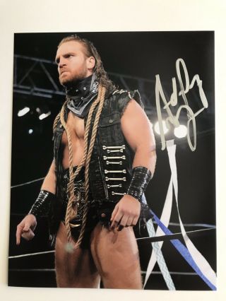Aew All Elite Wrestling Hangman Adam Page Autographed 8x10 Photo Signed Bullet