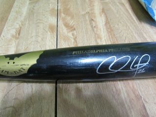Phillies Chase Utley Game Bat Autographed