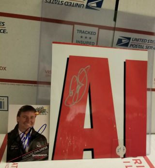Dale Earnhardt Jr 2010 National Guard Race Large Sheetmetal Autographed