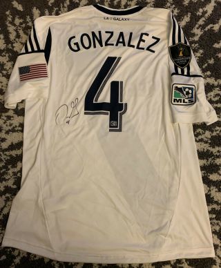 La Galaxy Game Omar Gonzalez Signed Jersey Concacaf Champions League