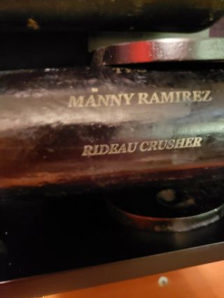 Manny Ramirez Game Bat.  Uncracked.
