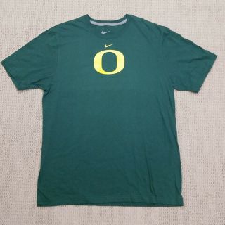 Nike Oregon Ducks T Shirt Adult Xl Extra Large Green Yellow O Mens Football