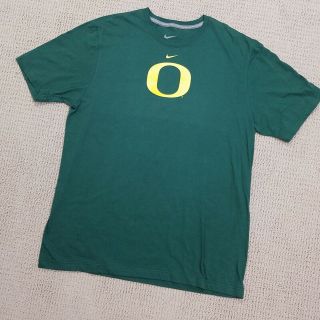 NIKE Oregon Ducks T Shirt Adult XL Extra Large Green Yellow O Mens Football 2