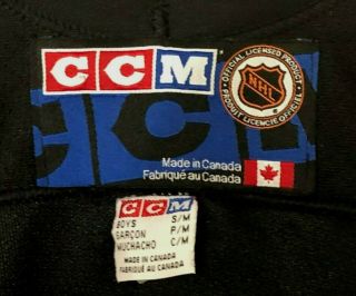 Dallas Stars CCM Boy ' s NHL Center Ice Embroidered Black Game Jersey Small/Medium 3