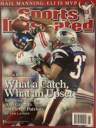 Ny Giants Bowl Xlii 42 Champs Sports Illustrated Issue 2008 - No Label