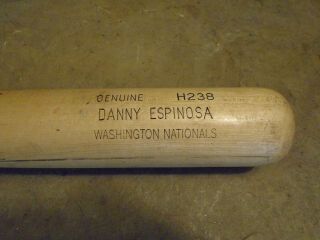 Danny Espinosa Game Bat Washington Nationals 2009 Ls M9 E Knob Look