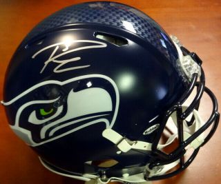 Russell Wilson Autographed Signed Seahawks Full Size Sb Helmet Svr Rw Holo 85988