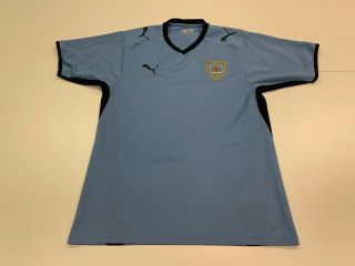 Uruguay National Team Puma Men’s Light Blue Soccer Jersey - Small