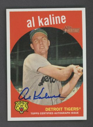 2006 Topps Heritage Real One Al Kaline Hof Signed Auto Detroit Tigers