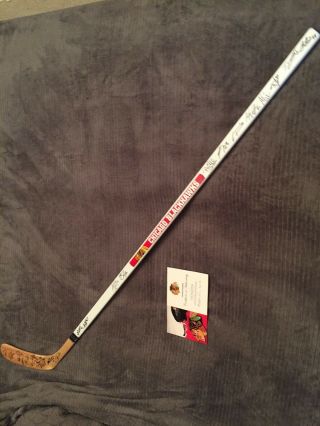Chicago Blackhawks 2015 Stanley Champions - Signed Autographed Hockey Stick